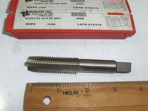 Brubaker m16-2 3-flute spiral point metric tap  (1 pc) for sale
