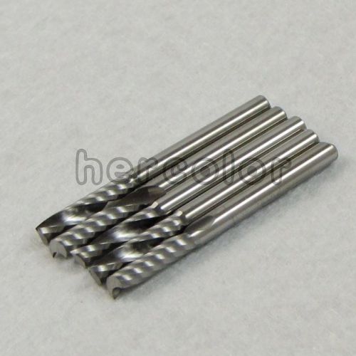 5x 1/8&#034; Carbide CNC Router Bits Single Flute Tools 12mm
