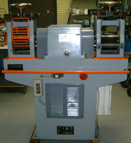 FAMOR / BONIARDI DOUBLE HEAD ROLLING MILL FOR WIRE AND PLATE 160 X 90 MM ROLLERS