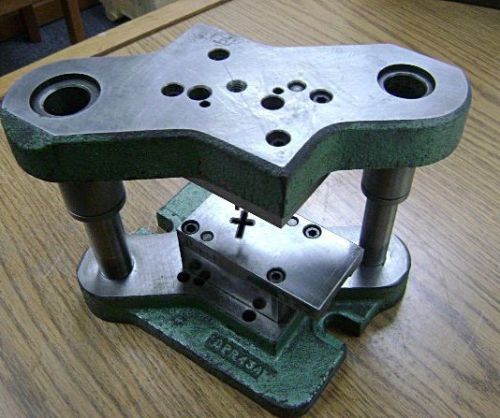Stamping press tool and die set to make small religious cross - jewelry pendant for sale