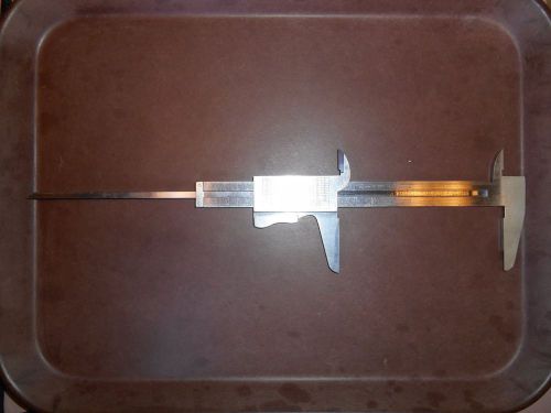 Vintage helios caliper, depth gauge, with imperial and metric vernier scale for sale