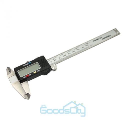 6&#034; 150mm stainless steel digital vernier caliper micrometer guage w/ hard case for sale