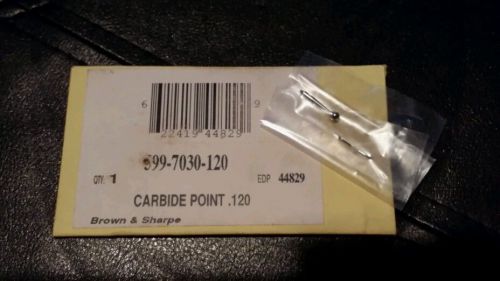 Brown &amp; Sharpe #599-7030-120  .120 Carbide Indicator Point New