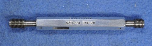 5/16-24 unf-2b thread plug gage go nogo -  dia. 0.3125 - 24 t.p.i. - bay state for sale