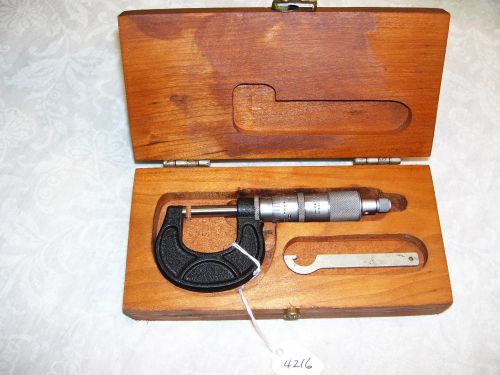 Micrometer, Scherr -Tumico , 0 - 1&#034; Micrometer, and Accessories, Made in the USA