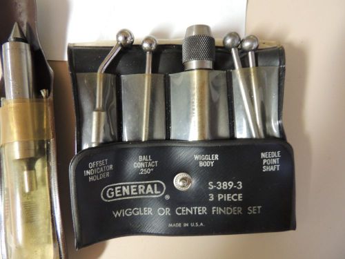 GENERAL Tools 5 Piece Wiggler  S389-3 &amp; Micro Edge Finder 1/2&#034; Body ~ .200 Tip