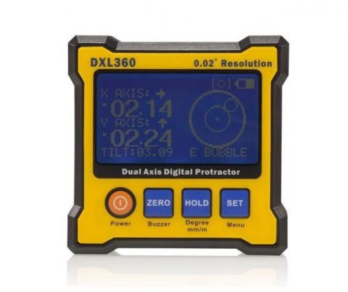 Dxl360 biaxial series level protractor, inclinometer and level functions for sale