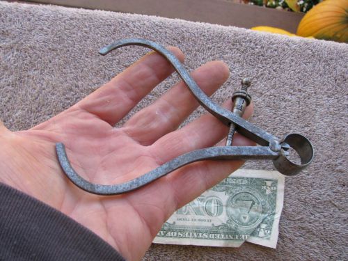 L S Starrett 1885 4&#034; capacity old antique outside caliper  toolmaker tool
