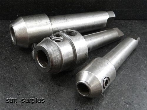 LOT OF 3 MORSE TAPER TAPER SHANK END MILL HOLDERS