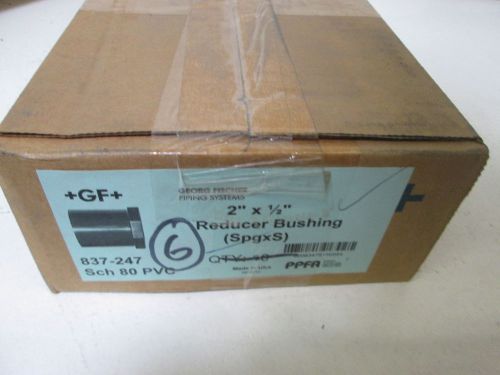 LOT OF 6 GEORG FISCHER 2&#034; X 1/2&#034; BUSHING *NEW IN A BOX*