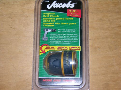 Jacobs Keyless 3/8” Drill Chuck.  New, Original Packaging.  3/8-24 Mount  #31050