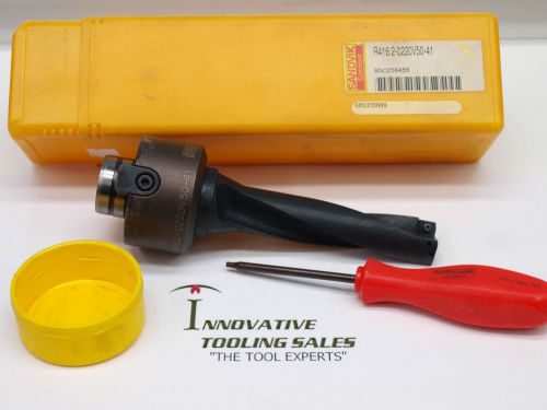 R416.2-0220v50-41 22mm indexable insert t-max u-drill holder sandvik brand 1pc for sale