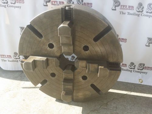 14&#034; 4 JAW SLOTTED LATHE INDEPENDENT CHUCK W/ PLAIN BACK