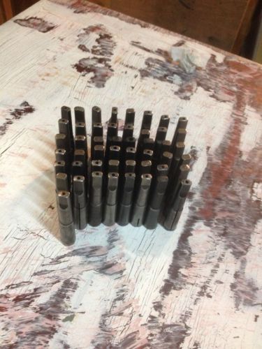 LOT OF 49 NUMBERED  #1 MORSE TAPER COLLETS