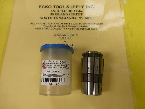 TG-100 COLLET SIZE = 47/64&#034; MADE BY BISON NEW/UNSED $8.75