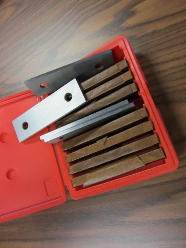 1/4&#034; thick precision steel parallel set 9 pairs/set 0.0002&#034; accu. #703-1/4--new