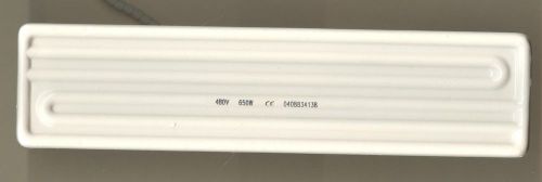NEW CERAMICX Ceramic Infrared Heater White 9 1/2&#034; Long 2 1/4&#034; wide 650W 480V