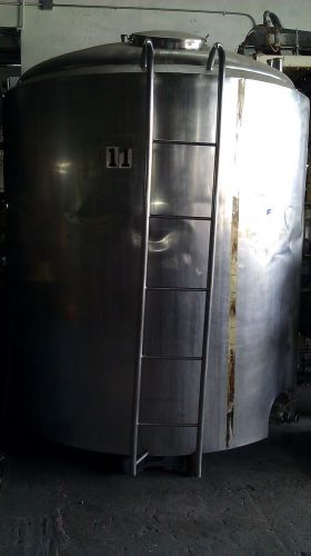 2000 GALLON TANK PROCESSOR PASTURIZER STAINLESS STEEL JACKETED TANK