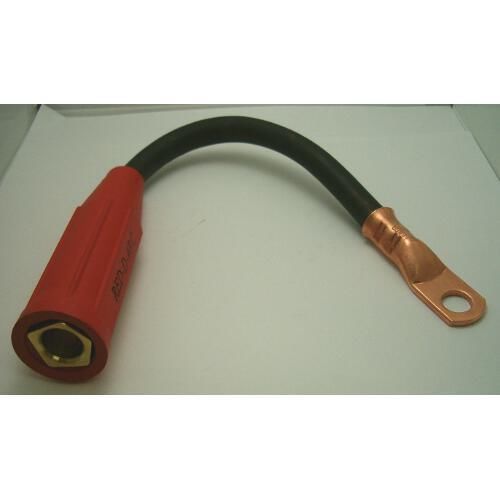 1/0 Welding Cable Lead 1 Foot Long Positive Connnector
