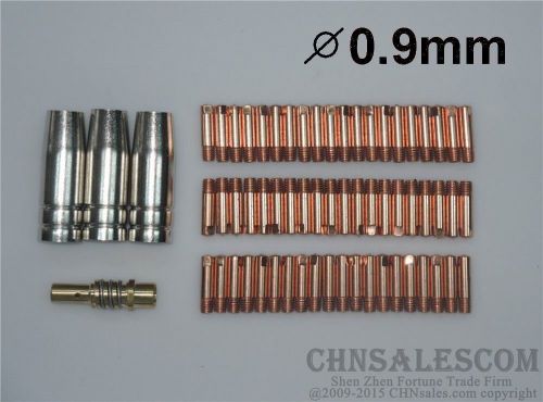 64 PCS MB-15AK Contact Tip 0.9mm Gas Nozzle 145.0075 TIP Holder 002.0078