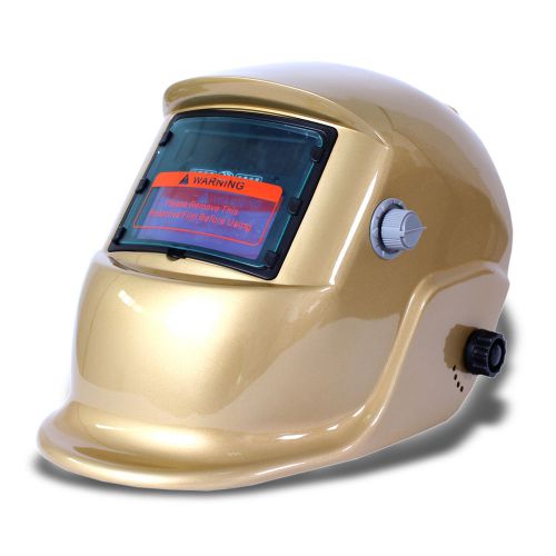 Champagne gold auto darkening solar welders arc tig welding helmet mask grind kj for sale