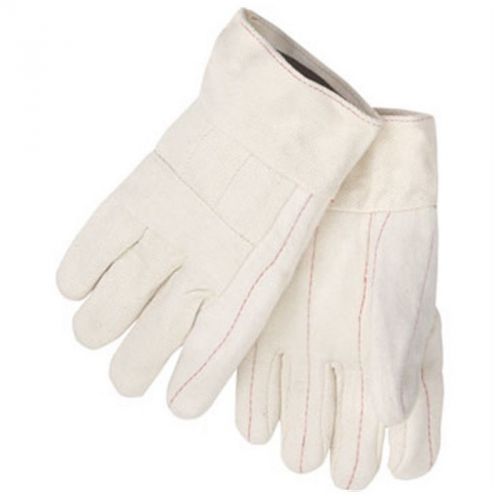 Revco Black Stallion 1224 24 oz. White Cotton Hot Mill Gloves, Large