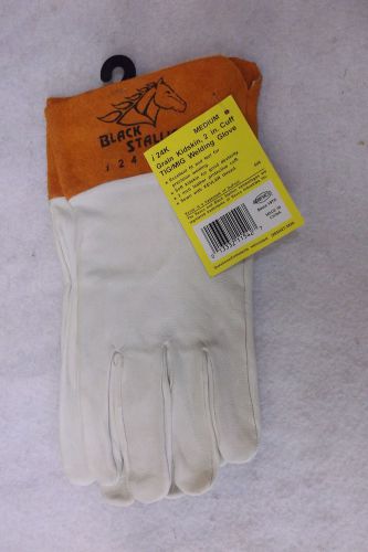 Black stallion tig / mig welding gloves size medium  new  revco industries for sale