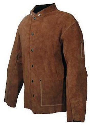 30 Inch Welding Jacket Full Length Leather Jacket Size X-Large Tuff-Steer