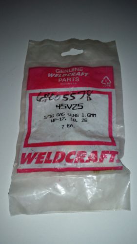 WeldCraft 45V25 1/16 Gas Lens 1.6mm WP-17, 18 and 26 Pack of 2