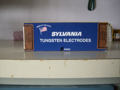 Sylvania Tungsten Electrodes Zirtung 1/4&#034; x 7&#034; Ground Finish Tig Welding