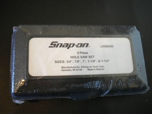 New Snap-on 7 piece Hole Saw and Arbor Kit, LHS606D