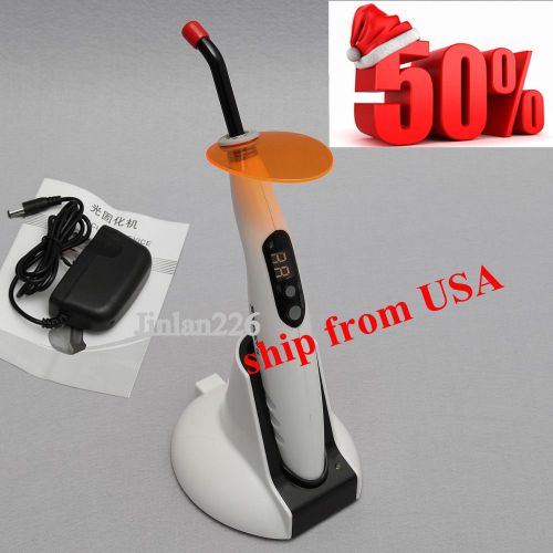 USA STOCK!! Dental Wireless Cordless LED Curing Light Cure Lamp LED Display