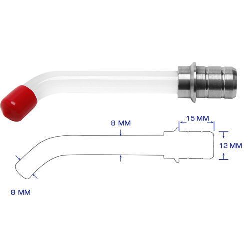Dental Fiber Optical Curing Light Rod Tip White 8*15*12mm