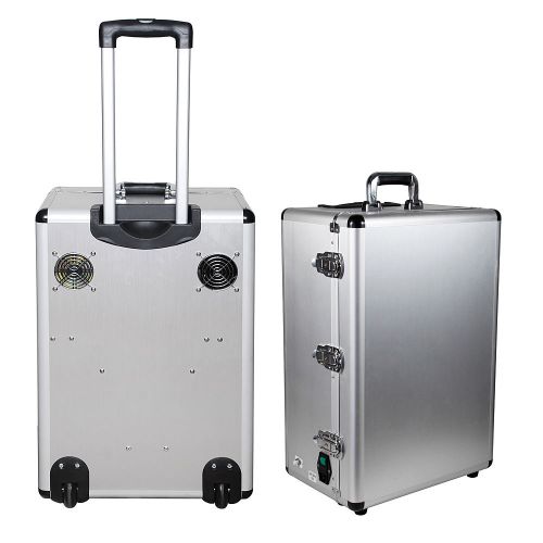 Dental Portable Delivery Unit Metal Mobile Case Cart Suitcase Air Compressor