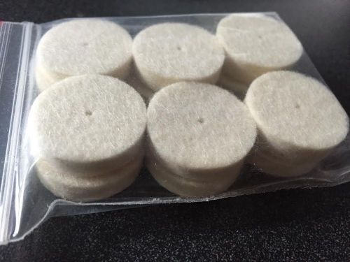 Felt wheels polishing rotary jewelry dental lab 1&#034; diameter 1/3&#039;&#039; thick 12pk for sale