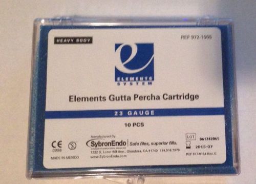 SybronEndo Elements Gutta Percha Cartridge (10 piece) 23 gauge