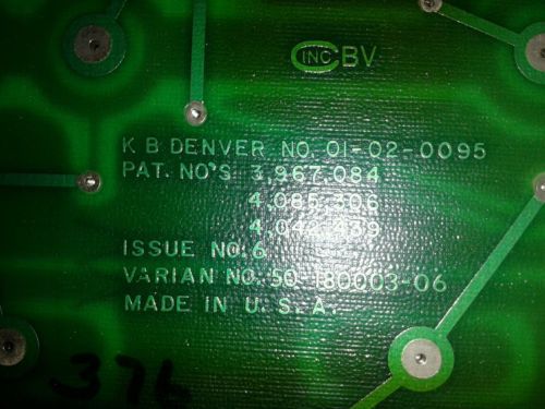 Varian cary 2300 input board assy 02-180003-00 60 day warranty for sale