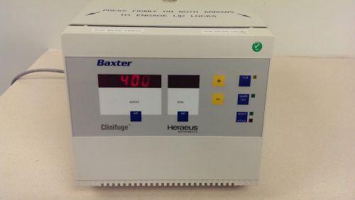 Baxter heraeus clinifuge centrifuge d-37520 osterode 3760 rotor 75003538 germany for sale