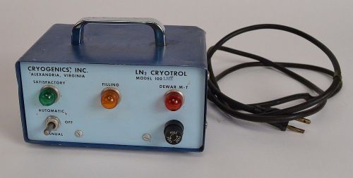 Cryogenics Cryotrol LN2 Model 100 Liquid Nitrogen