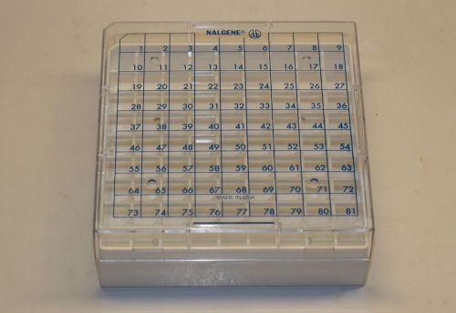 Nalgene CryoBox 9x9 array, holds 81 vials; NEW never used