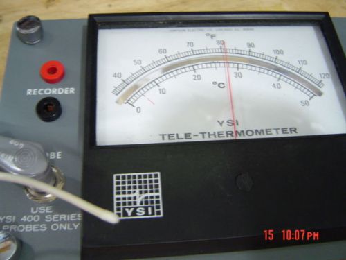 Yellow Springs Tele-Thermometer used with probe #402 works.