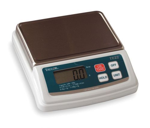 TAYLOR TE22 DIGITAL PACKAGE FOOD PORTION CONTROL SCALE 22 LB NSF NEW
