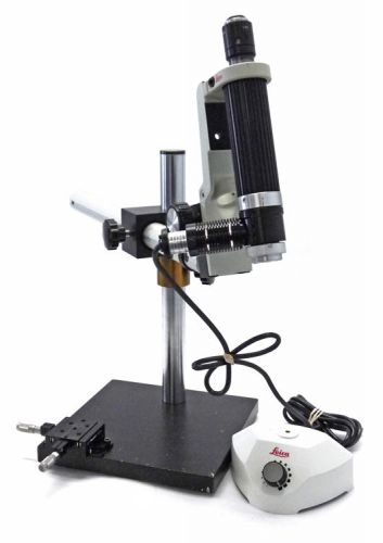 Leica Monozoom 7 Parfocal 1.5X Zoom Microscope Base Stand +13410311 Illuminator