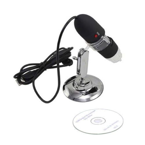 Black UK New Pro 200X 8 LED USB Digital Microscope Endoscope Magnifier Camera