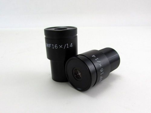 Microscope 16x/14 Wide Field Eyepiece Pair - 23mm Barrel Diameter
