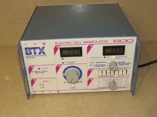 BTX ELECTRO CELL MANIPULATOR MODEL 600