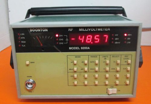Boonton rf milivoltmeter model 9200a for sale