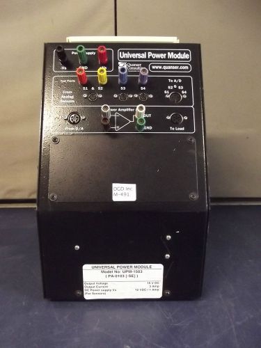 Quanser model upm-1503 universal power module-powers up-looks good-m491 for sale