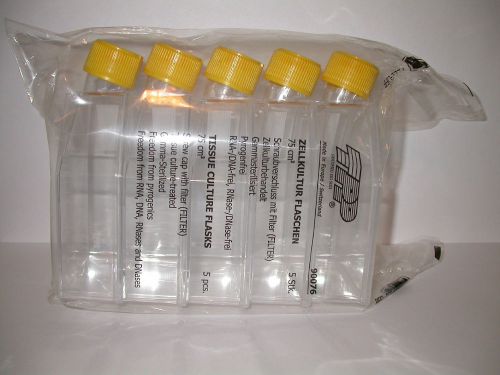 TPP Tissue Culture Flask 75cm2 -Pack of 5 Flasks Sterile Made in Switzerland