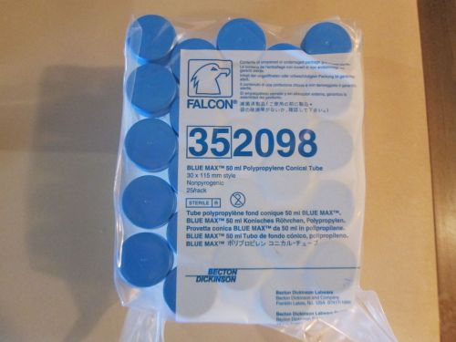 Falcon blue max centrifuge tubes, polypropylene, conical-bottom. 50ml 352098 for sale